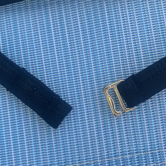 Black bikini top…. a strap that hooks in the back…. beautiful back detail.. - Picture 8 of 8